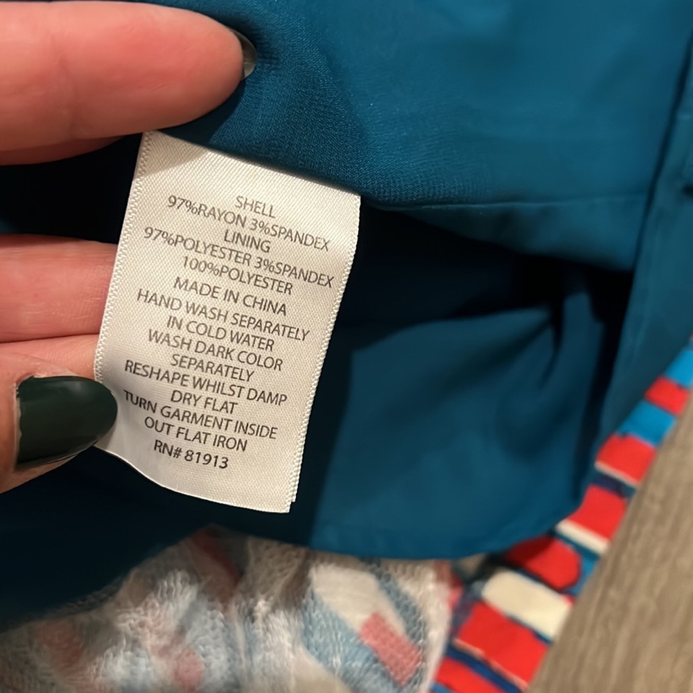 📌 Anthropologie Tracy Reese Plenty Multicolored Fit & Flare Zipper Back Size 4 - Picture 7 of 7